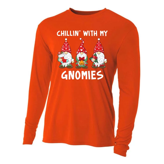 Chillin With My Gnomies Christmas Holiday Cooling Performance Long Sleeve Crew