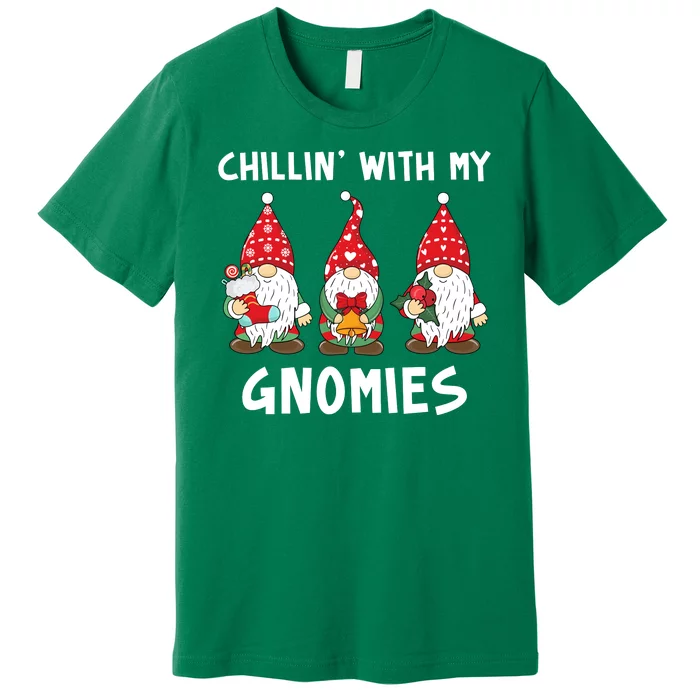 Chillin With My Gnomies Christmas Holiday Premium T-Shirt