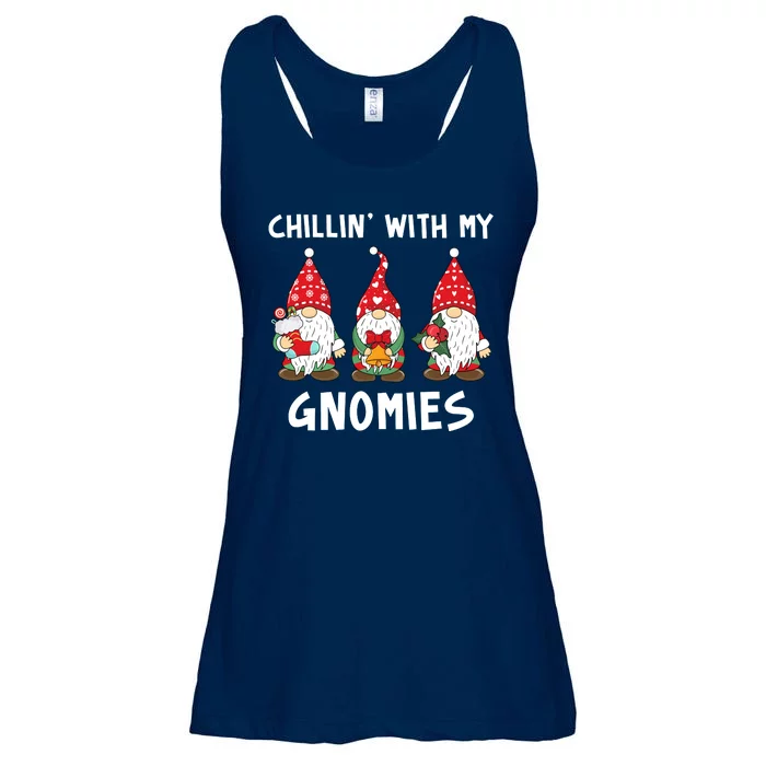 Chillin With My Gnomies Christmas Holiday Ladies Essential Flowy Tank