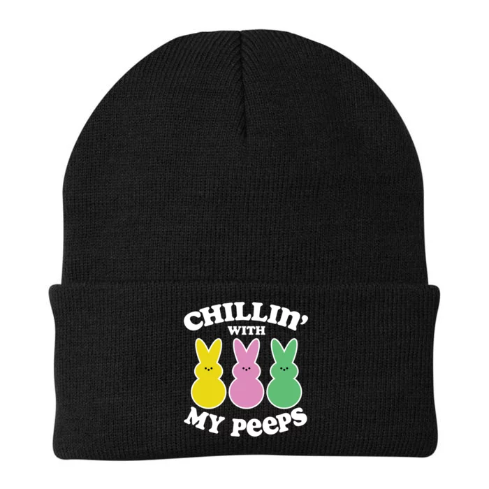 Chillin With My Peeps Knit Cap Winter Beanie