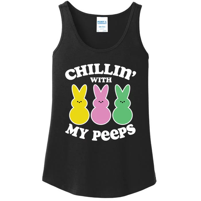 Chillin With My Peeps Ladies Essential Tank