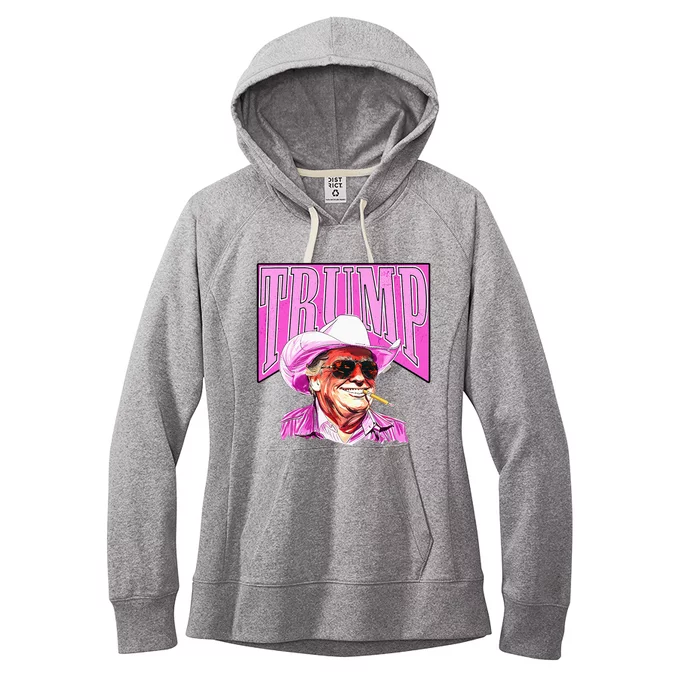 Cowboy Western Make America Great Pink Women's Fleece Hoodie