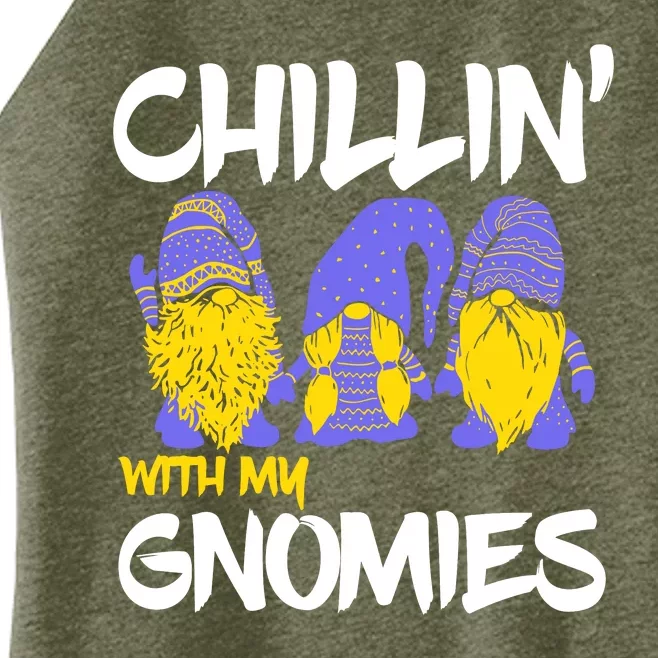 Chillin With My Gnomies Women’s Perfect Tri Rocker Tank