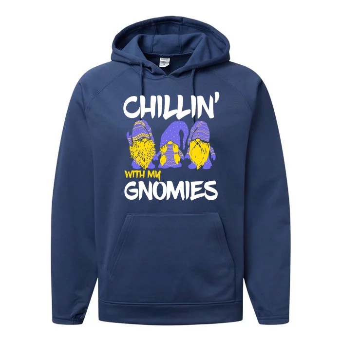 Chillin With My Gnomies Performance Fleece Hoodie