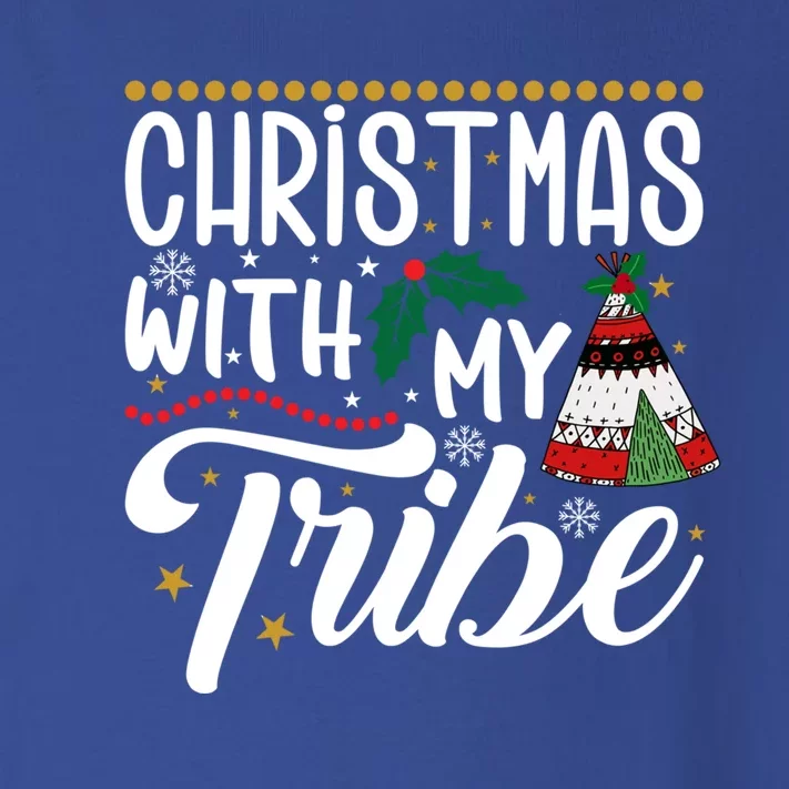 Christmas With My Tribe Red Plaid Family Matching Outfit Gift Toddler Long Sleeve Shirt