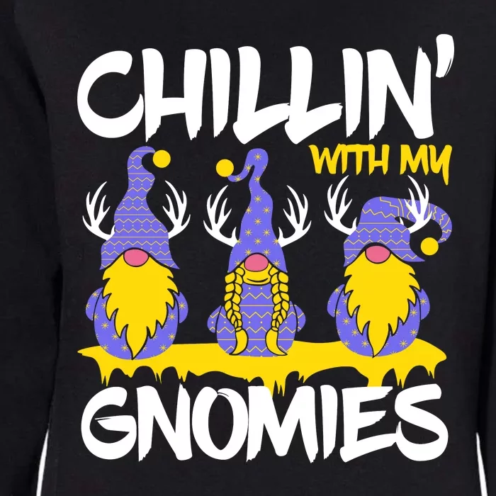 Chillin With My Gnomies Womens California Wash Sweatshirt