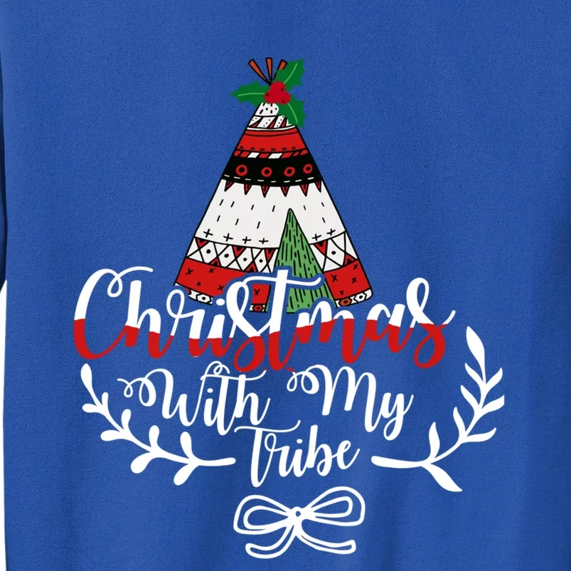 Christmas With My Tribe Red Plaid Family Matching Outfit Meaningful Gift Sweatshirt