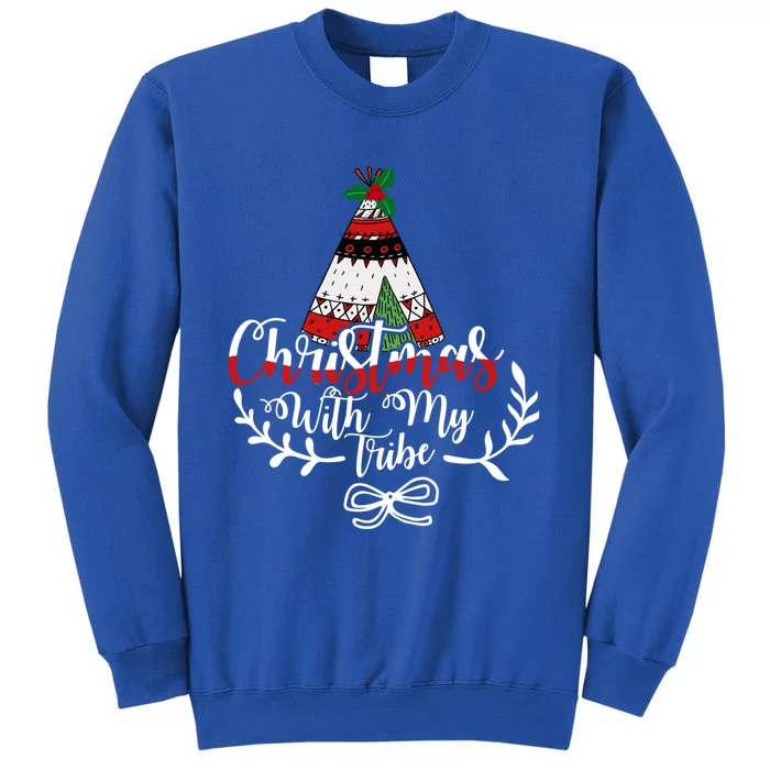 Christmas With My Tribe Red Plaid Family Matching Outfit Meaningful Gift Sweatshirt