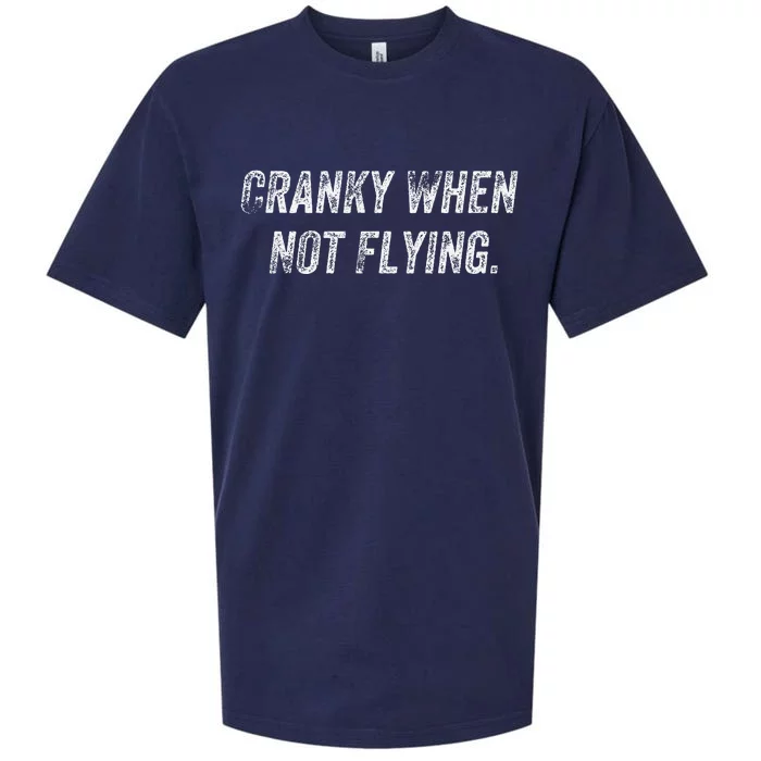 Cranky When Not Flying Sueded Cloud Jersey T-Shirt