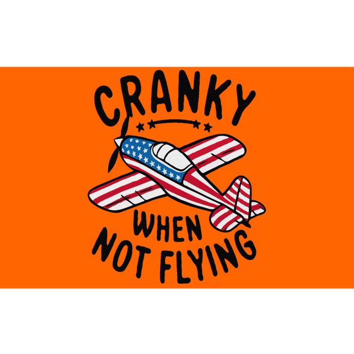 Cranky When Not Flying Funny Humor Aviation Bumper Sticker