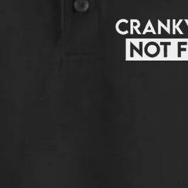 Cranky When Not Flying Funny Humor Cranky When Not Flying Dry Zone Grid Performance Polo