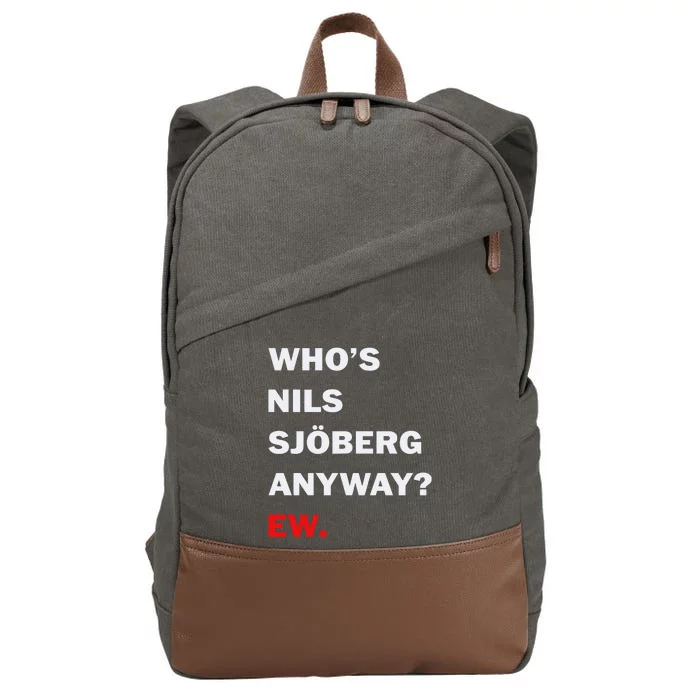 Catherine WhoS Nils Sjoberg Anyway Ew Cotton Canvas Backpack