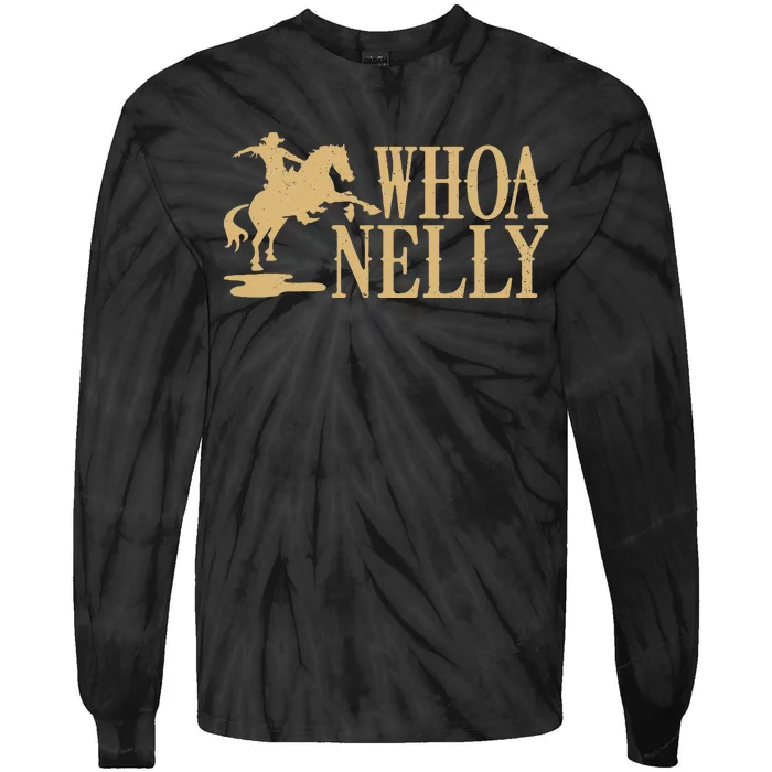 Casual Whoa Nelly Horse Country Graphic Tie-Dye Long Sleeve Shirt