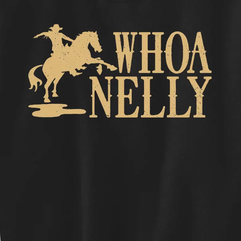 Casual Whoa Nelly Horse Country Graphic Kids Sweatshirt