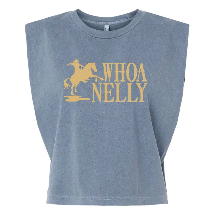 Casual Whoa Nelly Horse Country Graphic Garment-Dyed Women's Muscle Tee