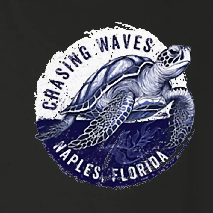 Chasing Waves Naples Florida Toddler Long Sleeve Shirt