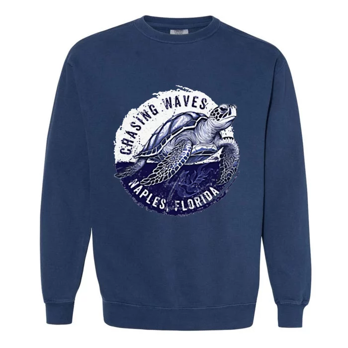 Chasing Waves Naples Florida Garment-Dyed Sweatshirt