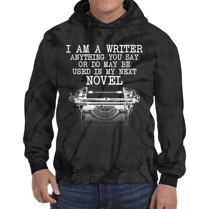 Cool Writer Novel Author Writing Novelist Tie Dye Hoodie