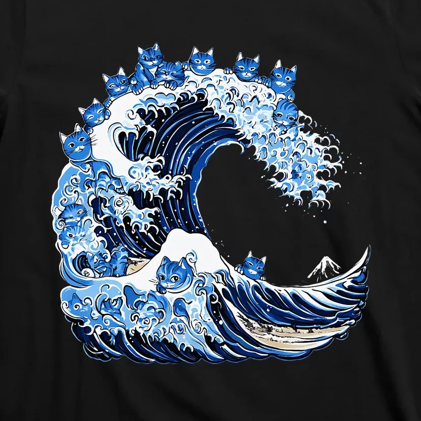 Cute Wave Of Blue Cats For Kamala T-Shirt