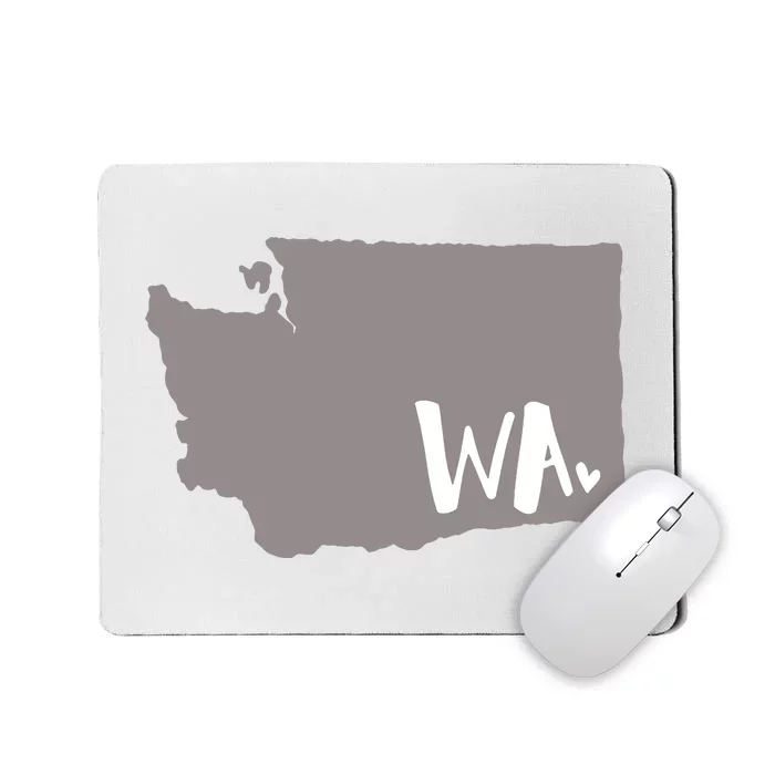 Cute Washington Outline Gift From Wa Mousepad