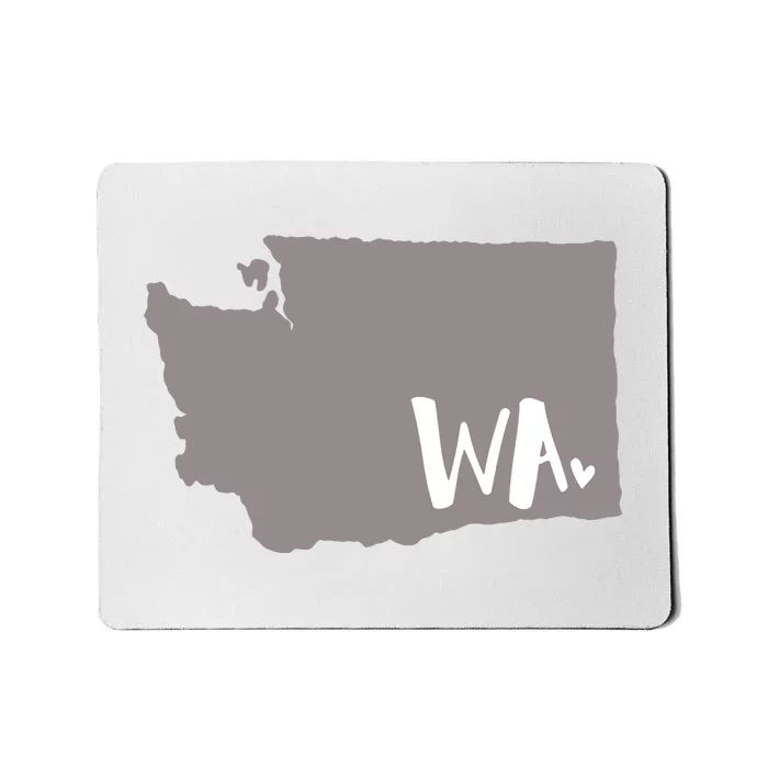 Cute Washington Outline Gift From Wa Mousepad