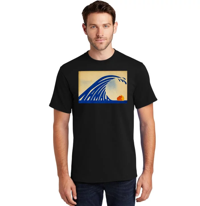 Cute Wave Of Blue Wave Kamala For Kamala Funny Trump Tall T-Shirt