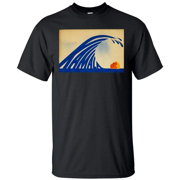 Cute Wave Of Blue Wave Kamala For Kamala Funny Trump Tall T-Shirt