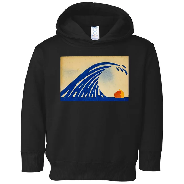 Cute Wave Of Blue Wave Kamala For Kamala Funny Trump Toddler Hoodie