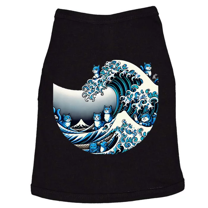 Cute Wave Of Blue Cats For Kamala Funny Doggie Tank