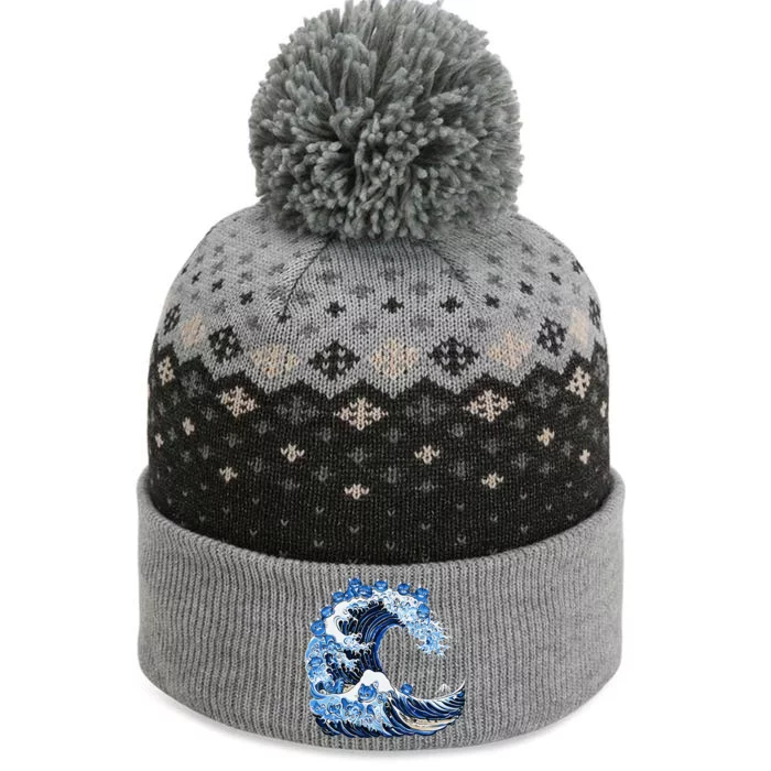 Cute Wave Of Blue Cats For Kamala Gift The Baniff Cuffed Pom Beanie