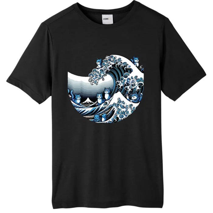 Cute Wave Of Blue Cats For Kamala Funny ChromaSoft Performance T-Shirt