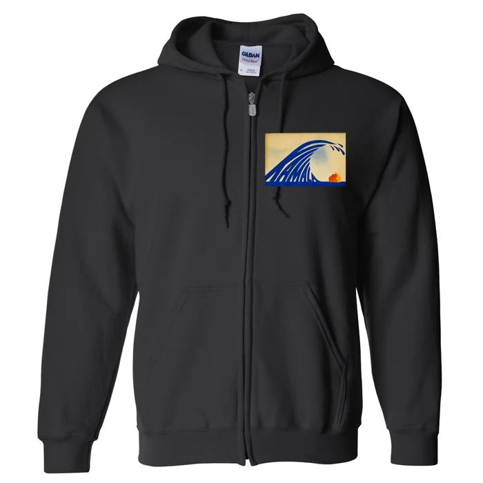 Cute Wave Of Blue Wave Kamala For Kamala Funny Trump Full Zip Hoodie