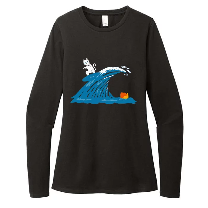 Cute Wave Of Blue Wave Kamala For Kamala Womens CVC Long Sleeve Shirt