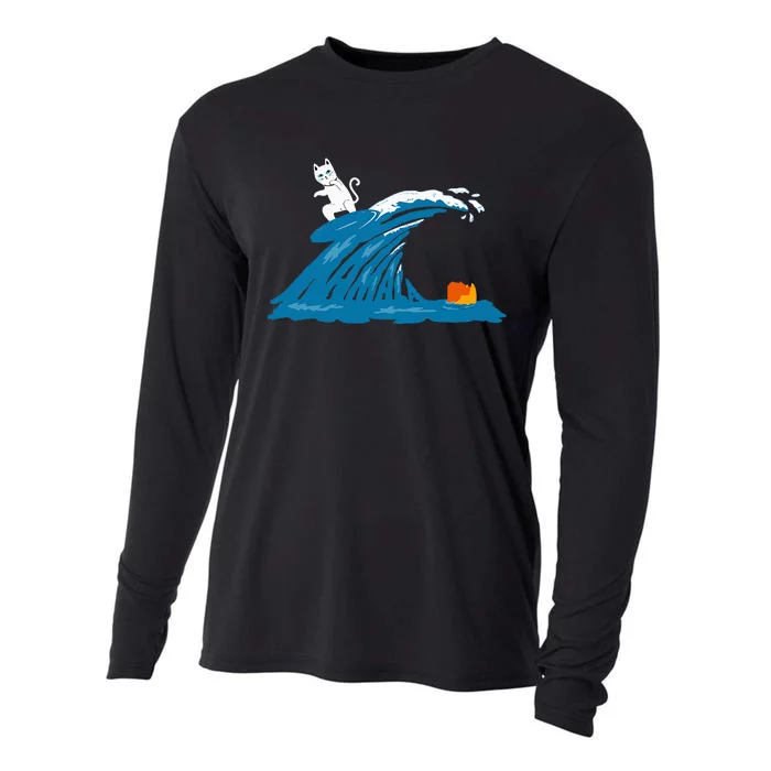 Cute Wave Of Blue Wave Kamala For Kamala Cooling Performance Long Sleeve Crew