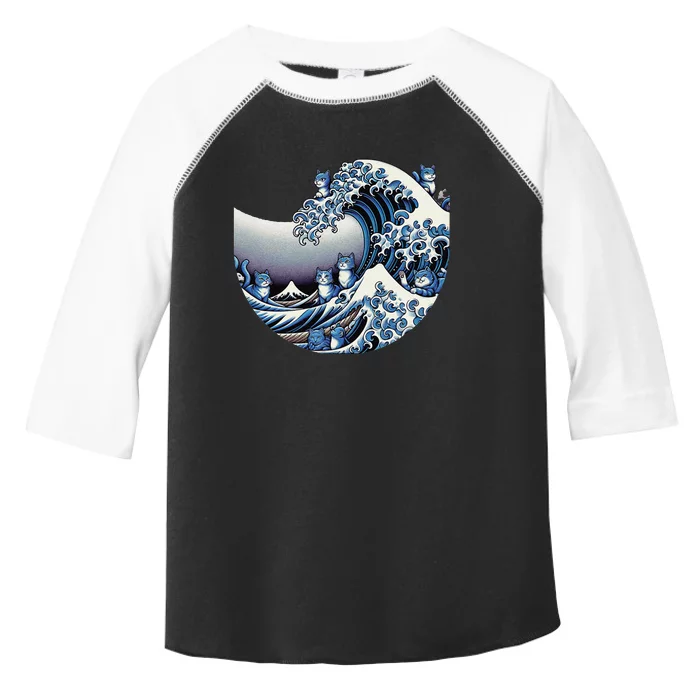 Cute Wave Of Blue Cats For Kamala Funny Toddler Fine Jersey T-Shirt