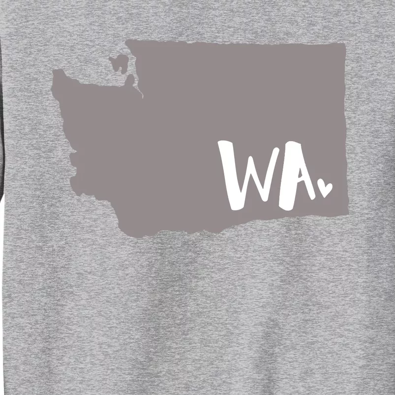 Cute Washington Outline Gift From Wa Tall Sweatshirt