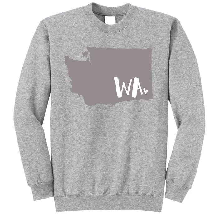 Cute Washington Outline Gift From Wa Tall Sweatshirt