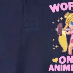 Cute Working On My Anime Body Softstyle Adult Sport Polo