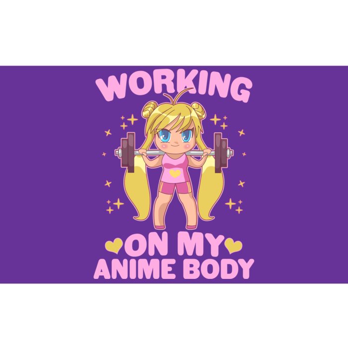 Cute Working On My Anime Body Bumper Sticker