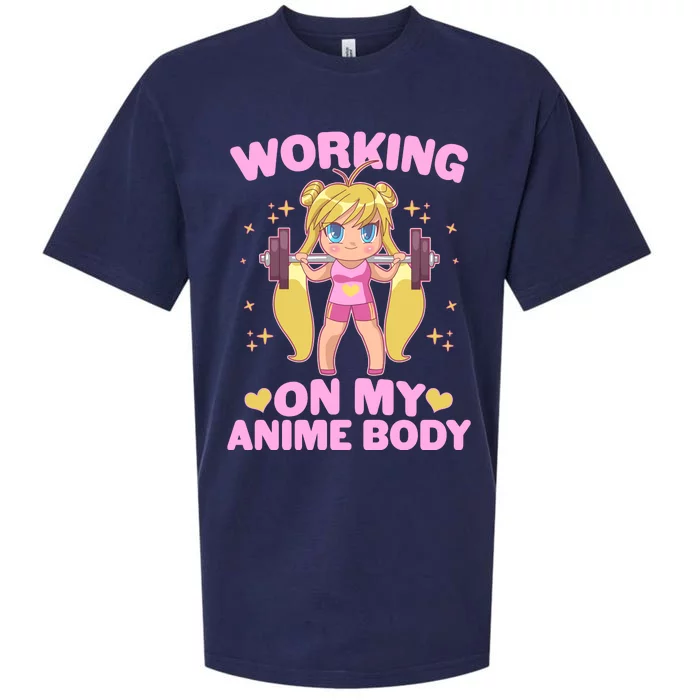 Cute Working On My Anime Body Sueded Cloud Jersey T-Shirt