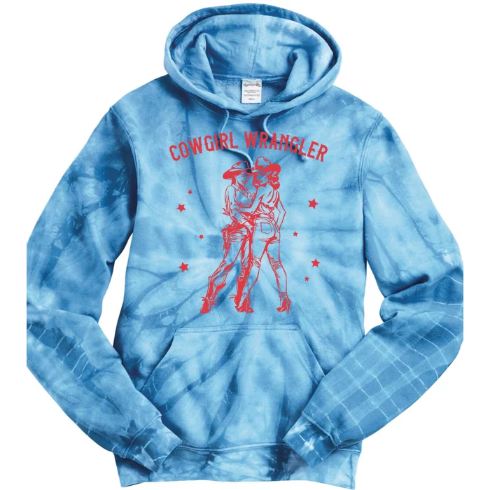 Cowgirl Wrangler Pride Western Design Tie Dye Hoodie