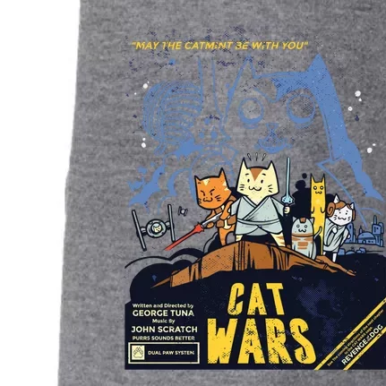 Cat Wars Parody Doggie 3-End Fleece Hoodie