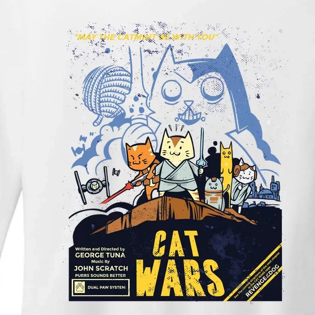 Cat Wars Parody Womens CVC Long Sleeve Shirt