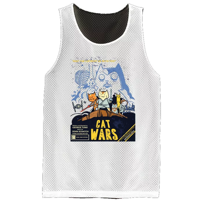 Cat Wars Parody Mesh Reversible Basketball Jersey Tank