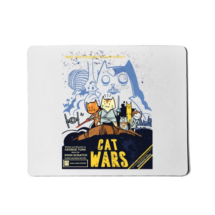 Cat Wars Parody Mousepad