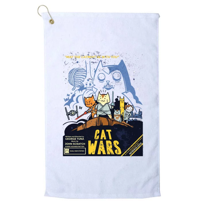 Cat Wars Parody Platinum Collection Golf Towel