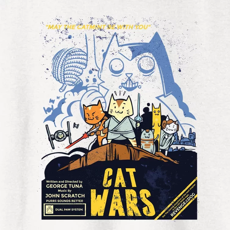 Cat Wars Parody Women's Crop Top Tee