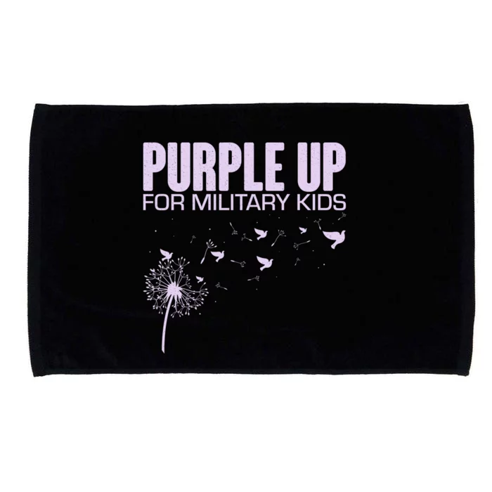 Cute Wear Purple Dandelion Dove Birds Microfiber Hand Towel