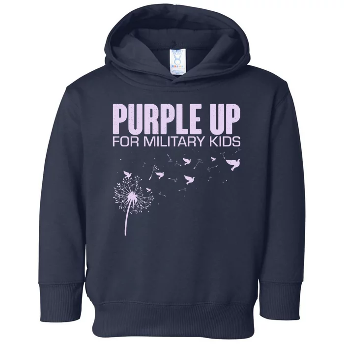 Cute Wear Purple Dandelion Dove Birds Toddler Hoodie