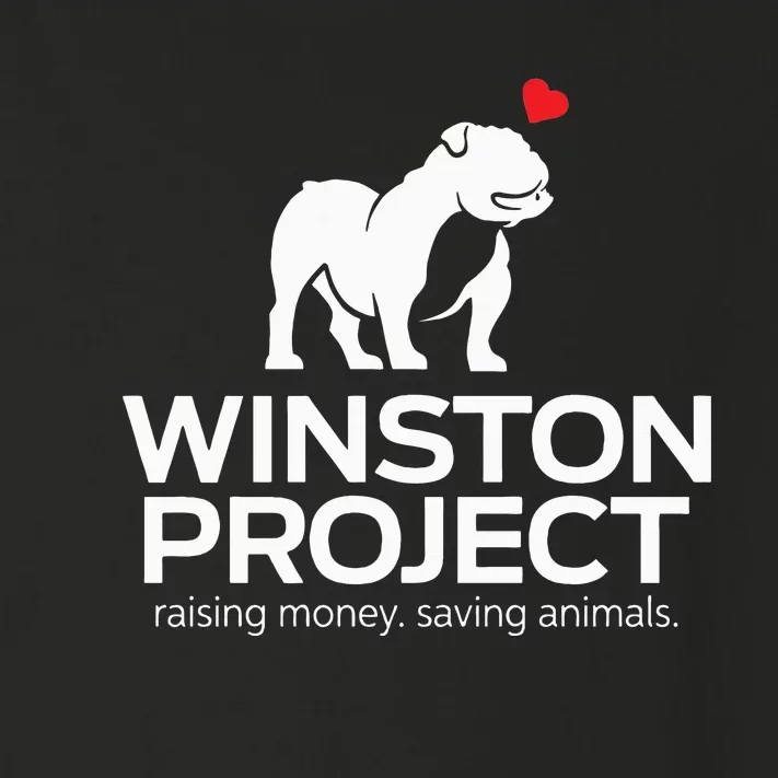 Cute Winston Project Bulldog supports animal rescue Toddler Long Sleeve Shirt